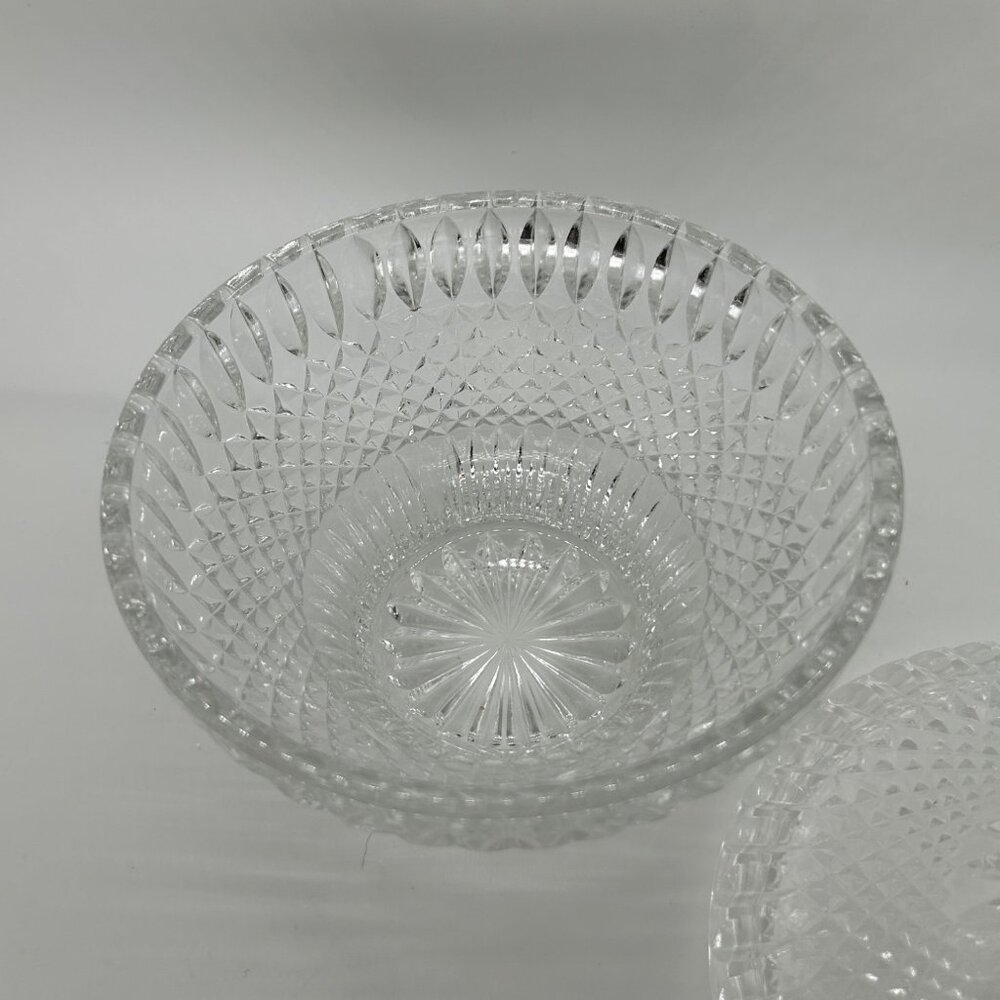 Vintage Candy Dish with Lid Leonard Silver - Empress Lead Crystal Powder Box - Picture 9 of 10